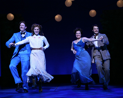 Jessica Bogart, Mark Ledbetter, Danette Holden and Matt Bogart in Romance Romance at Paper Mill Playhouse