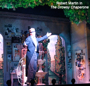 Mark Ledbetter as Robert Martin in the first national tour of The Drowsy Chaperone