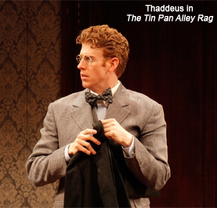 Mark Ledbetter as Thaddeus in The Tin Pan Alley Rag off-Broadway